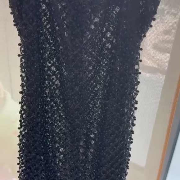 Elegant Black Beaded Dress - Picture 1 of 1